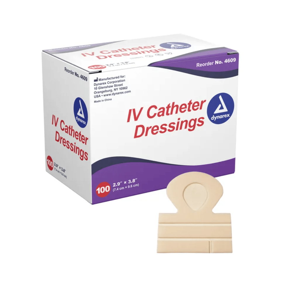 Dynarex-Dynarex® IV Catheter Dressing, Sterile, 2.9" x 3.8" BX/100-MedTech-1